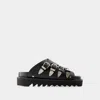 Toga Buckle-embellished Slides In Black