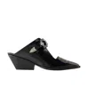 Toga Women's Mini Calf Leather Sandals In Black