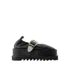 Toga Black Platform Espadrilles In Black