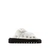 Toga Studded Slides In White