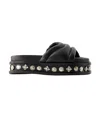 Toga Aj1329 Sandals -  Pulla - Leather - Black In Black