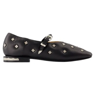 TOGA AJ1342 BALLERINAS - TOGA PULLA - LEATHER - BLACK