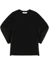 Toga Batwing-sleeve T-shirt In Black