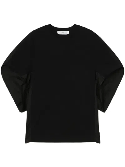 Toga Batwing-sleeve T-shirt In Black