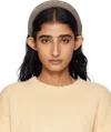 Toga Beige Metal Headband In Brown