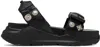 Toga Black Chunky Sandals In Black