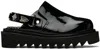 Shop Toga Black Embellished Loafers In Aj1239 Black