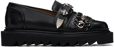 Toga Black Hardware Loafers In Aj1330 Black