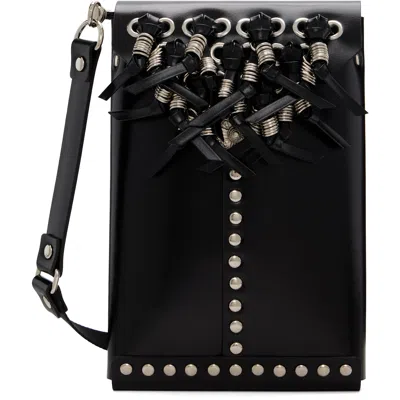 Toga Black Leather Shoulder Bag