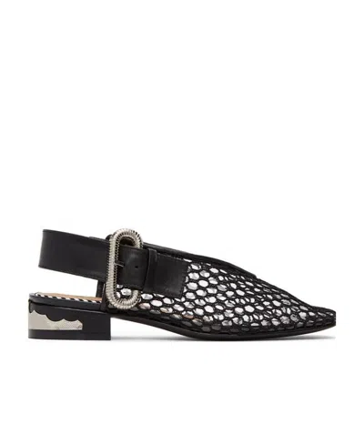 Toga Black Logo Flats
