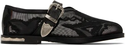 Toga Black Mesh & Leather Loafers