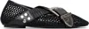Toga Buckle-detail Mesh-detail Flats In Black