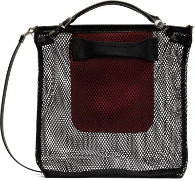 Toga Black Mesh Shoulder Bag