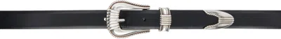 Toga Black Metal Belt In 26 Black