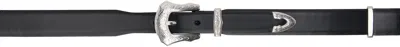 Toga Black Metal Buckle Belt