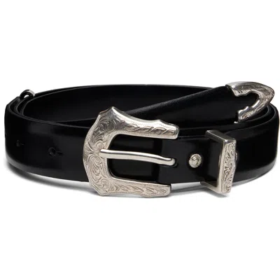 Toga Black Metal Buckle Belt In 26 Black