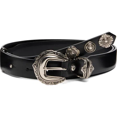 Toga Black Motif Belt In 26 Black