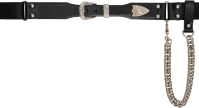 Toga Black Nylon Buckle Belt