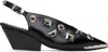 Toga Black Polido Pointed Heels In Aj1376 - Black