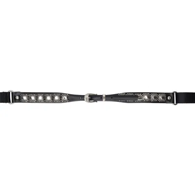 Toga ブラック リベット レザーベルト In 26 Black