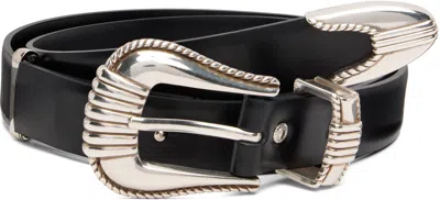 Toga Black Single Buckle Belt