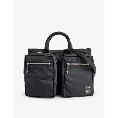 Toga Black Virilis X Porter-yoshida & Co. Multi-pocket Woven Tote Bag