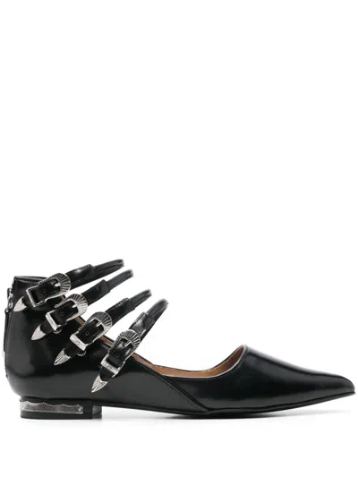 TOGA BUCKLE-DETAILED BALLET FLATS