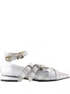 Toga Buckle-strap Pointed Ballet Flats