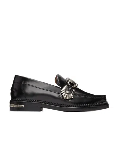 Toga Buckle Up Love Shoes In Black