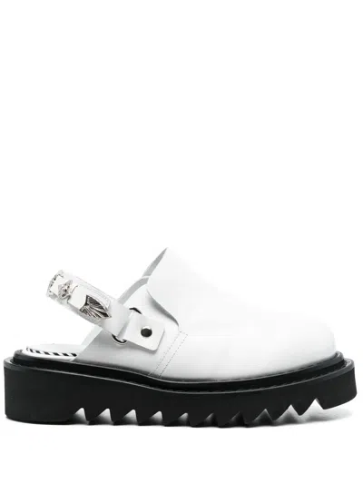 TOGA BUCKLED ANKLE-STRAP FLAT MULES