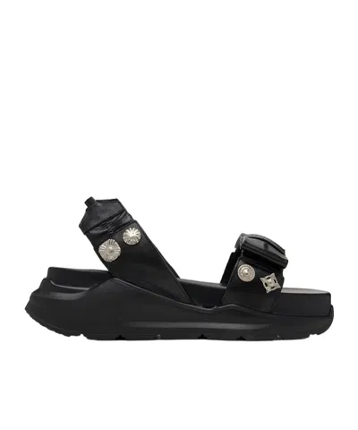 Toga Chunky Platform Sole High-heeled Sandals In Black