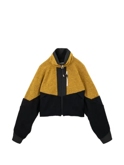 Toga Colour-block High-neck Jacket In Black
