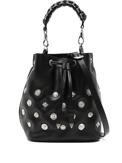 Toga Concho Bucket Bag In Black