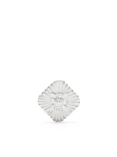 Toga Concho Earrings In 银色