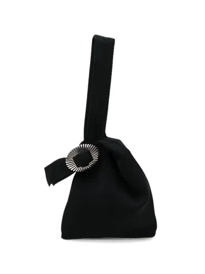 Toga Concho Knit Tote Bag In Black