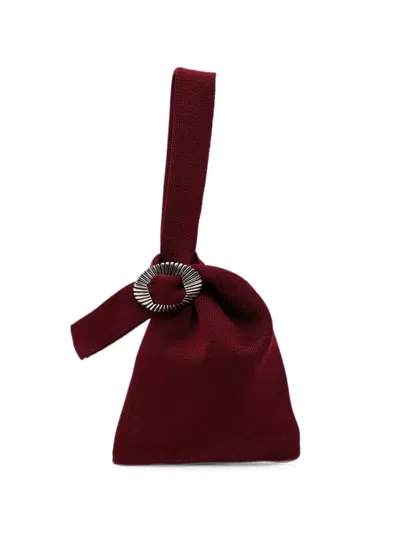Toga Concho Knit Tote Bag In Red