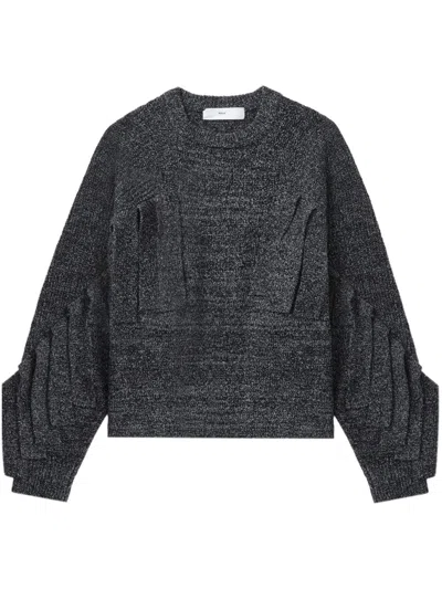 Toga Crew Neck Sweater In 黑色
