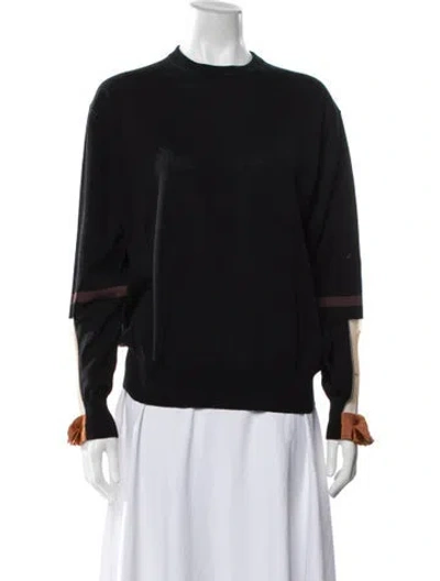 Pre-owned Toga Crew Neck Sweater In Black