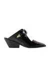 Toga Women's Mini Calf Leather Sandals In Black