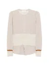 Toga Double Face T-shirt In Neutral