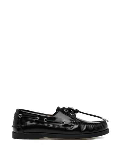 Toga Embellished Loafers In Black