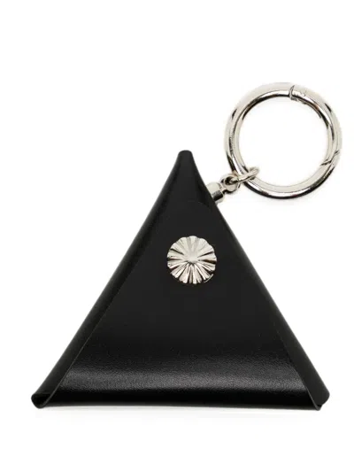 Toga Embellished Triangle Wallet In Black