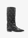 TOGA EXCLUSIVE EMBELLISHED BOOTS / SILVER LEATHER