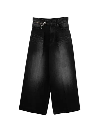 Toga Ausgeblichene Wide-leg-jeans In Gray