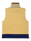 Toga Fleece Jersey Zip Vest In Neutral