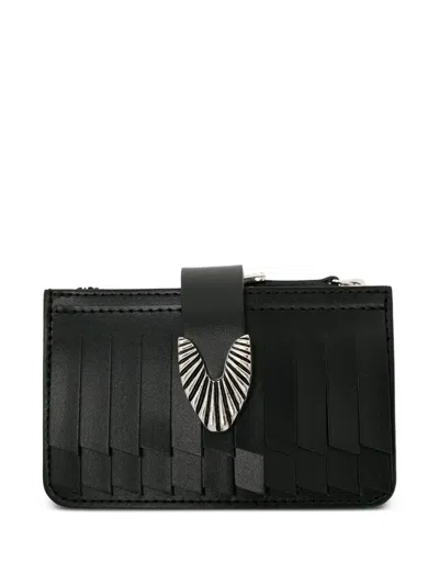 Toga Fringed Cardholder In Black