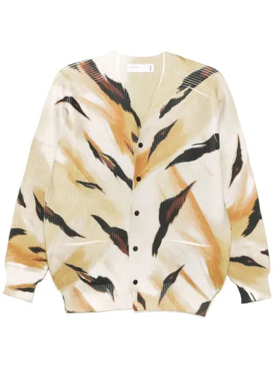 Toga Graphic-print Cardigan In 黄色