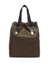 Toga Graphic-print Drawstring Tote Bag In Gray