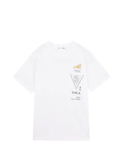 Toga Graphic-print T-shirt In White