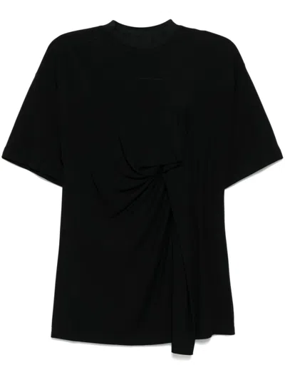 Toga High Twist Smooth Jersey T-shirt In Black